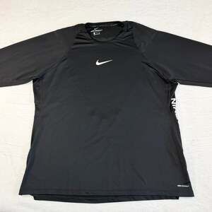 Nike Pro AeroAdapt Training Shirt Men's XXL Black Long-Sleeve Performance Top